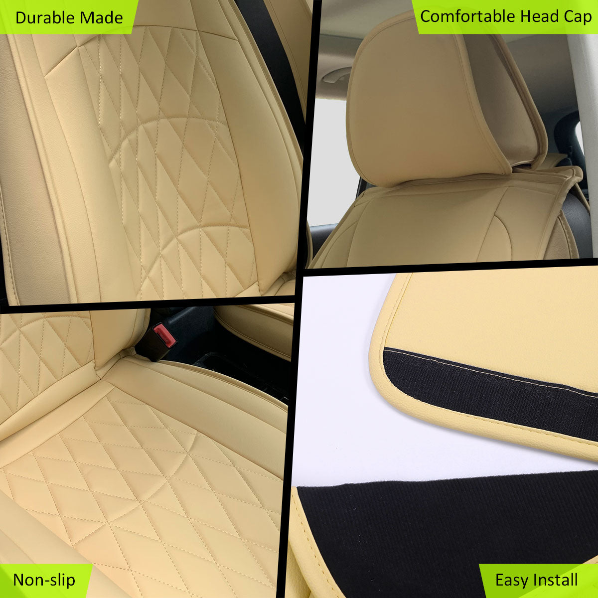 Universal Fit PU Leather Car Seat Covers Cushion Protector - 04 Style