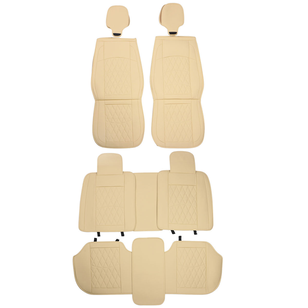 Universal Fit PU Leather Car Seat Covers Cushion Protector - 04 Style