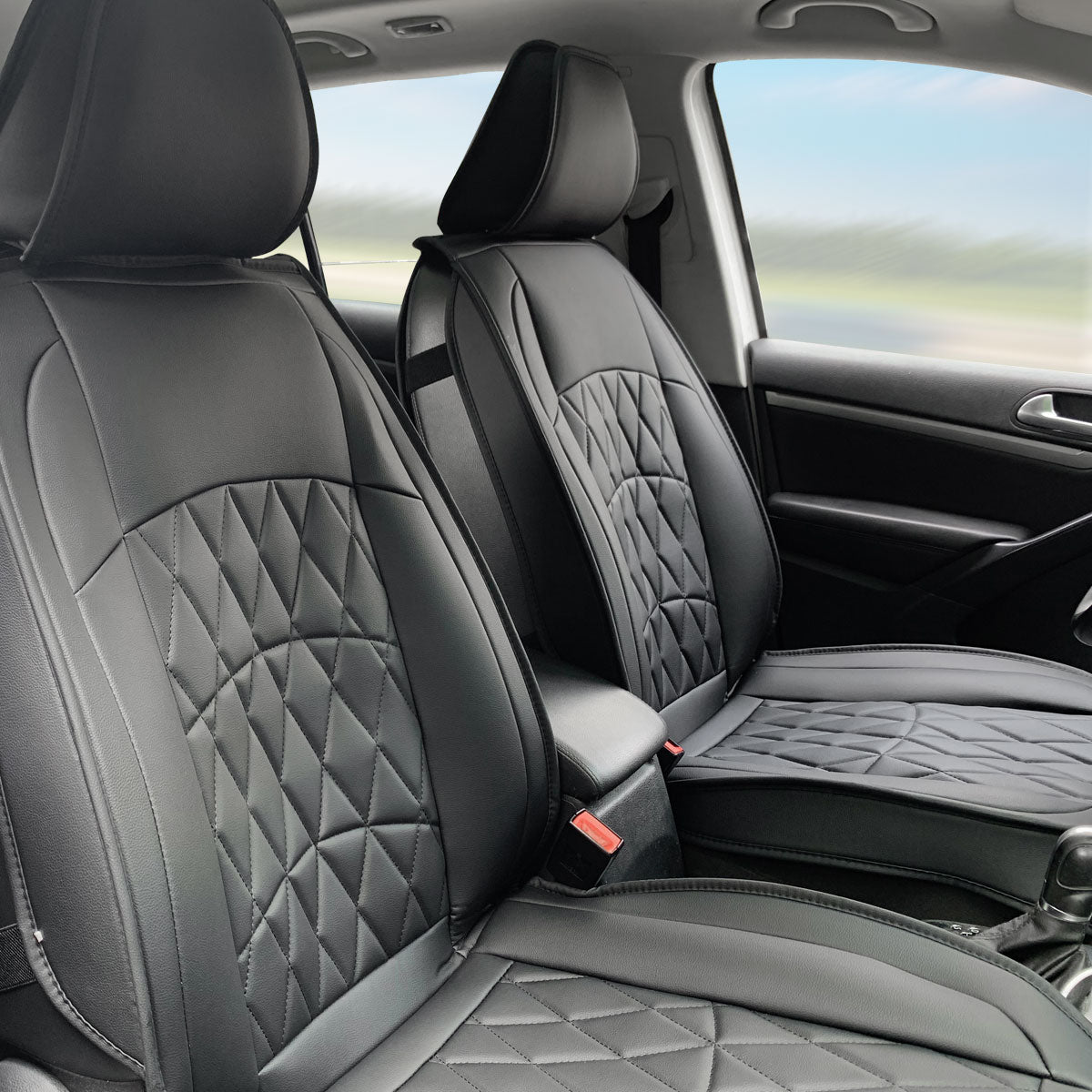 Universal Fit PU Leather Car Seat Covers Cushion Protector - 04 Style