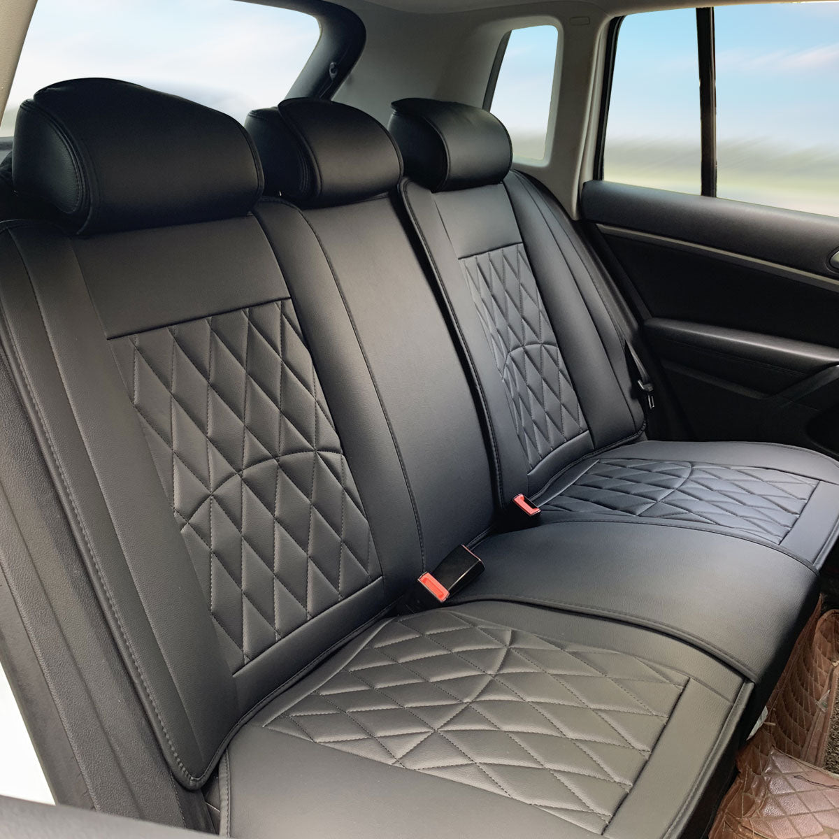 Universal Fit PU Leather Car Seat Covers Cushion Protector - 04 Style