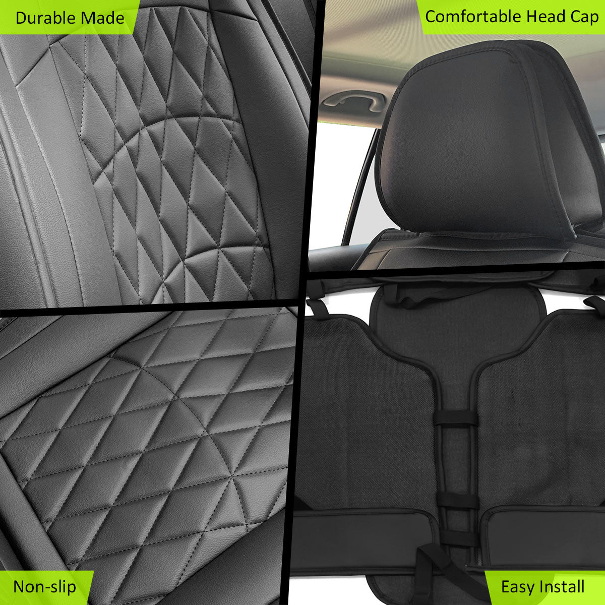 Universal Fit PU Leather Car Seat Covers Cushion Protector - 04 Style
