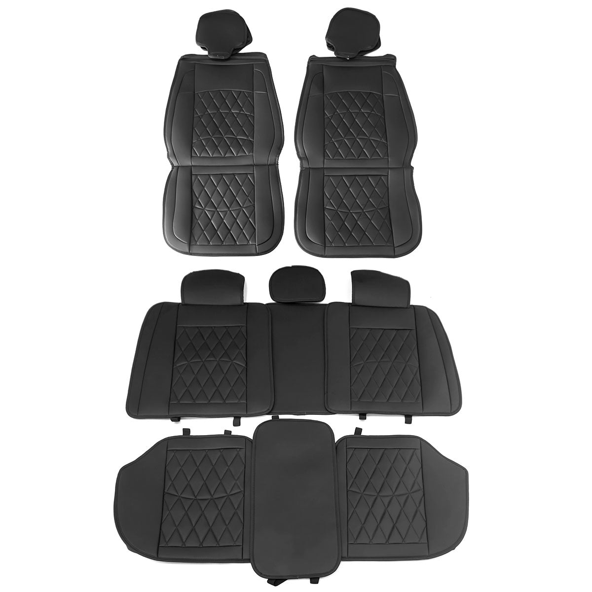 Universal Fit PU Leather Car Seat Covers Cushion Protector - 04 Style