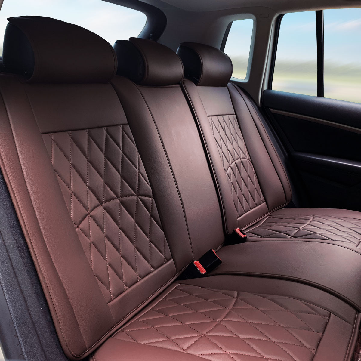 Universal Fit PU Leather Car Seat Covers Cushion Protector - 04 Style