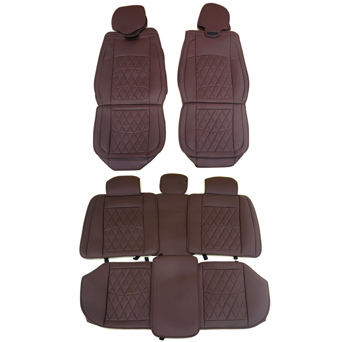 Universal Fit PU Leather Car Seat Covers Cushion Protector - 04 Style