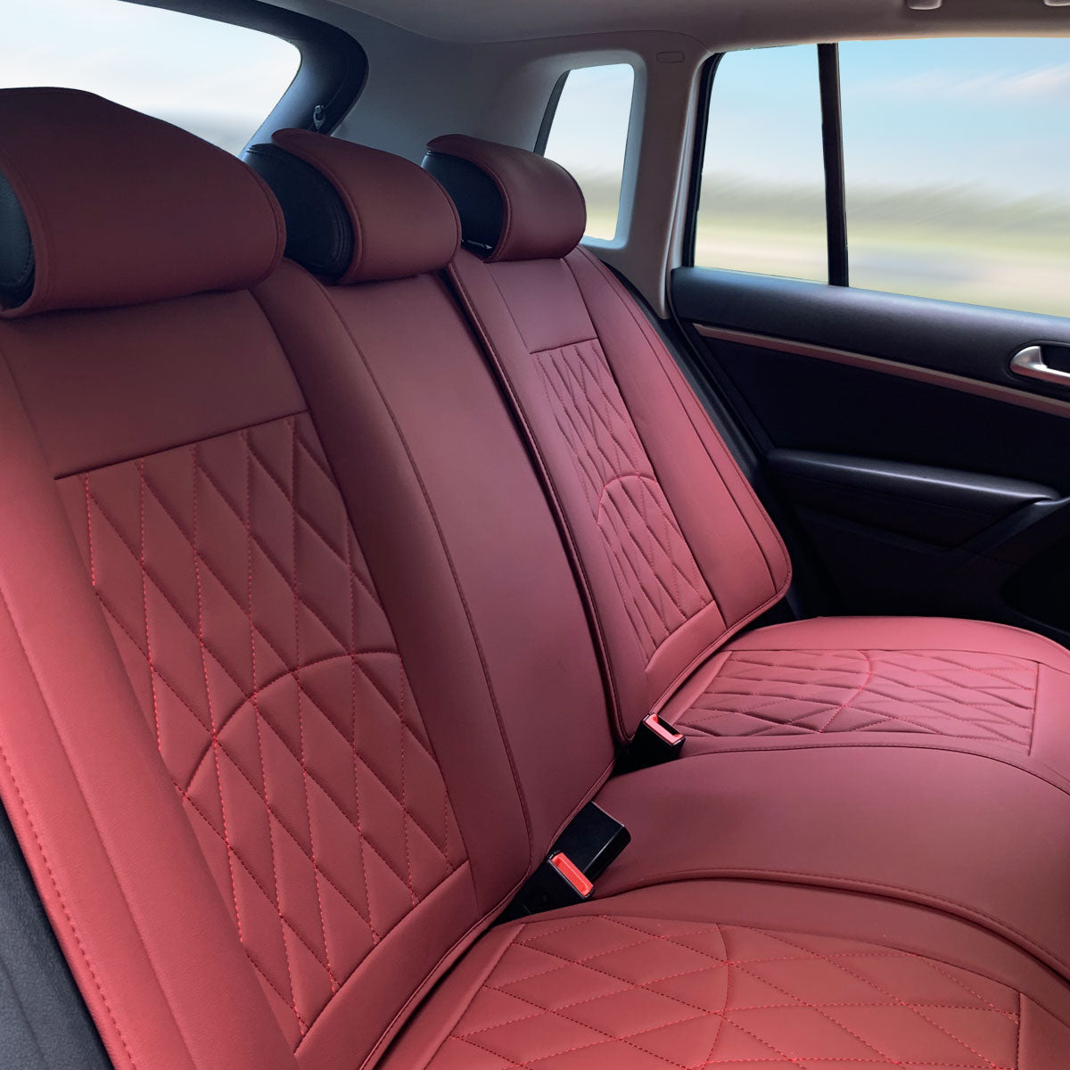 Universal Fit PU Leather Car Seat Covers Cushion Protector - 04 Style