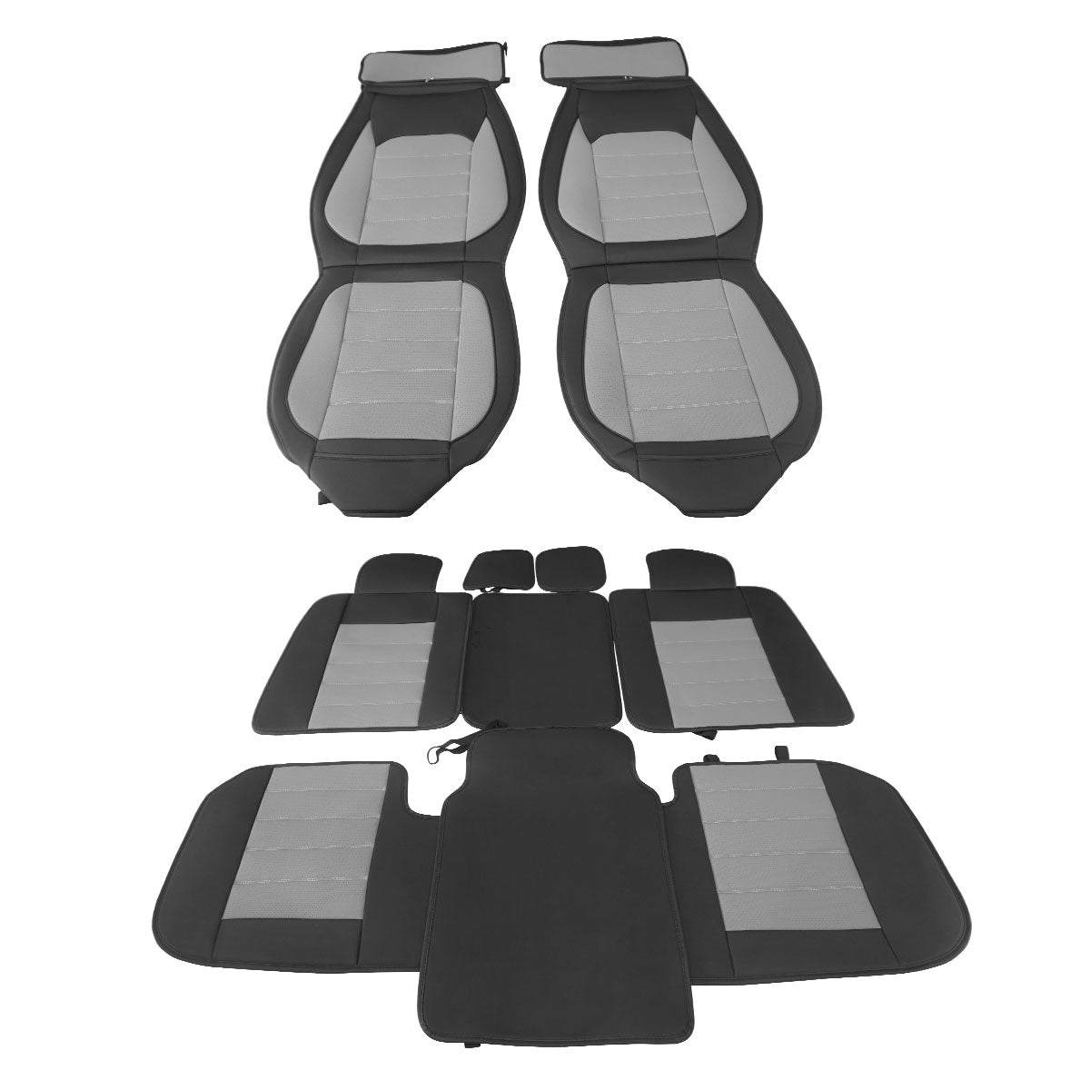 2009-2025 Ford F150 Crew Cab PU Leather Car Seat Cover w/ Pocket