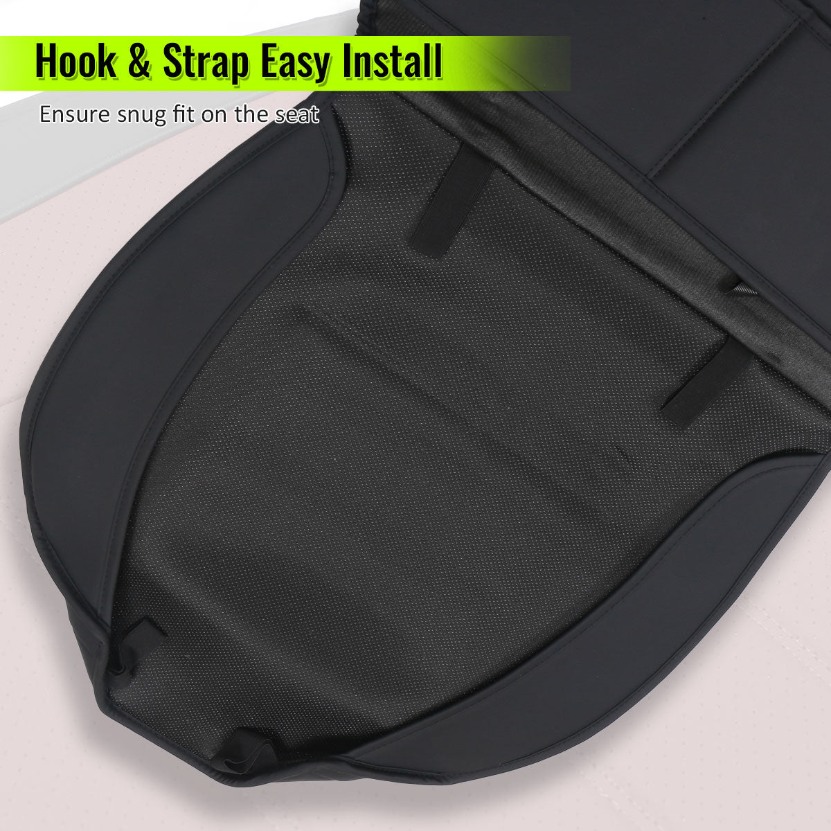 2009-2025 Ford F150 Crew Cab PU Leather Car Seat Cover w/ Pocket