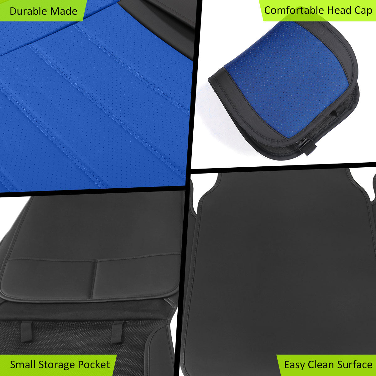2009-2025 Ford F150 Crew Cab PU Leather Car Seat Cover w/ Pocket