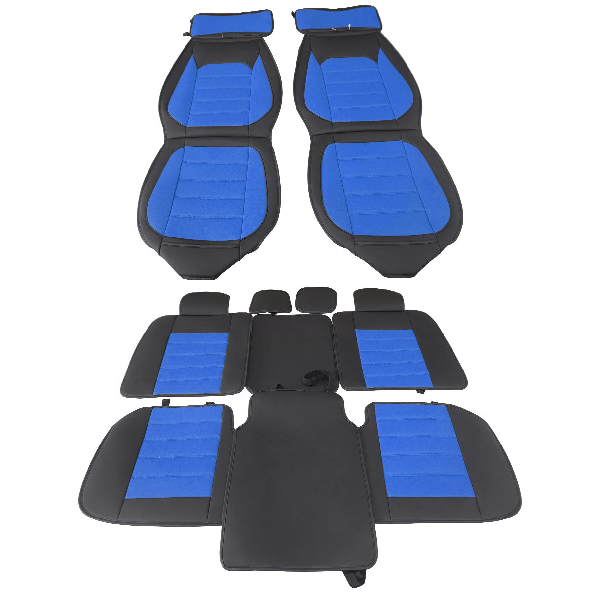 2009-2025 Ford F150 Crew Cab PU Leather Car Seat Cover w/ Pocket