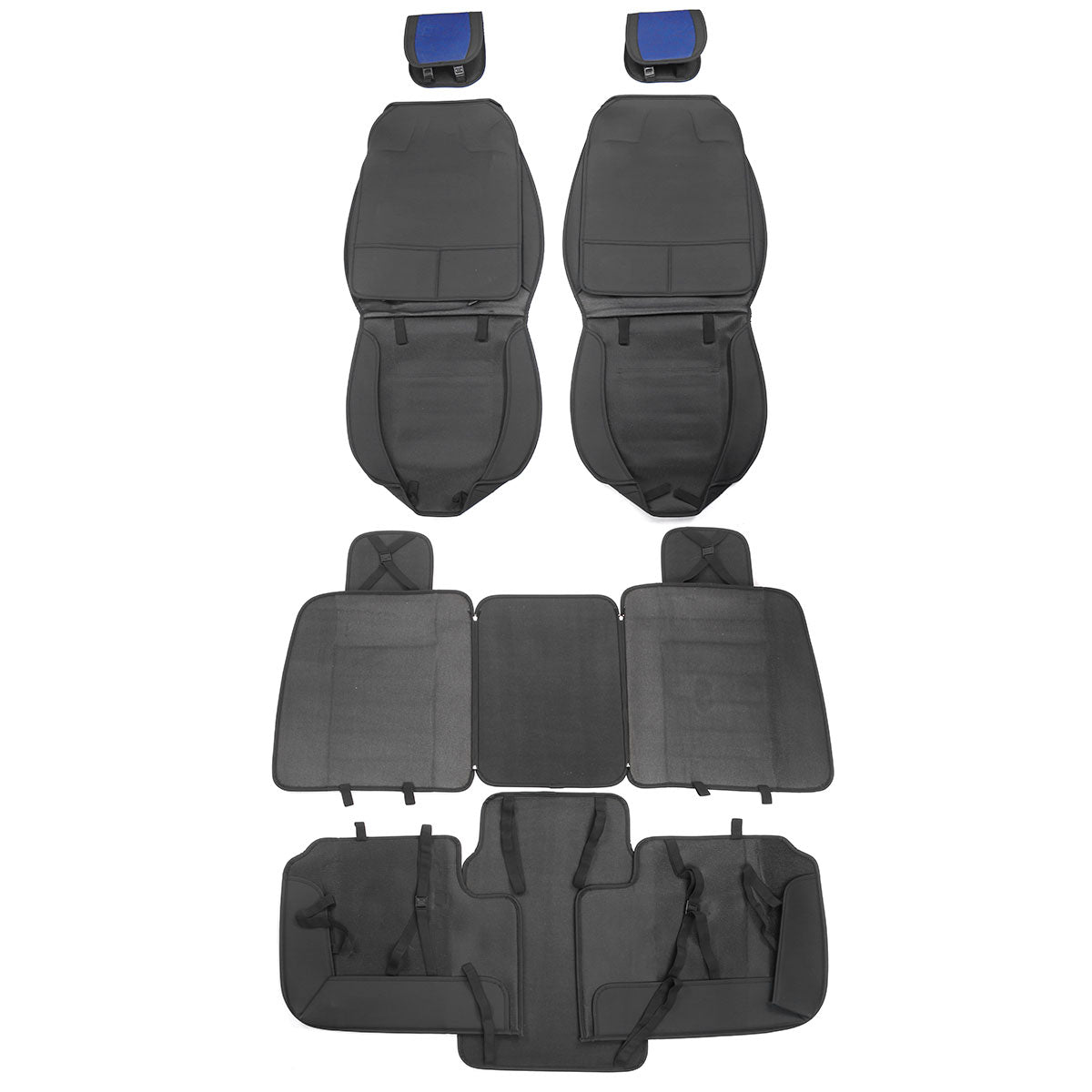 2009-2025 Ford F150 Crew Cab PU Leather Car Seat Cover w/ Pocket