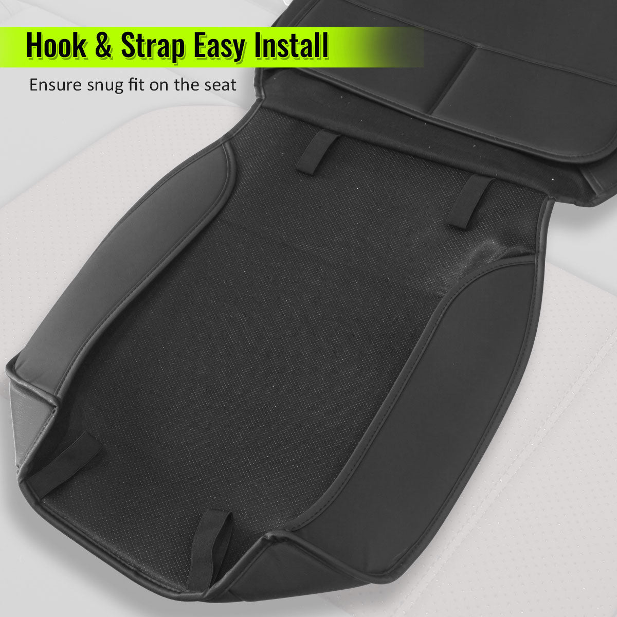 2007-2025 Jeep Wrangler JK JL Leather Car Seat Cover w/ Pocket