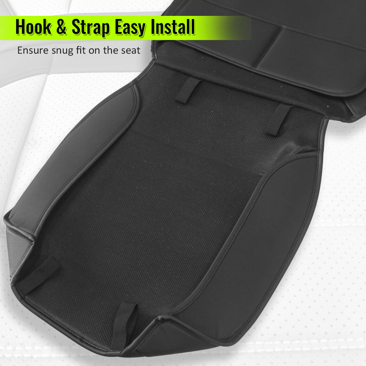 2007-2025 Jeep Wrangler JK JL Leather Car Seat Cover w/ Pocket