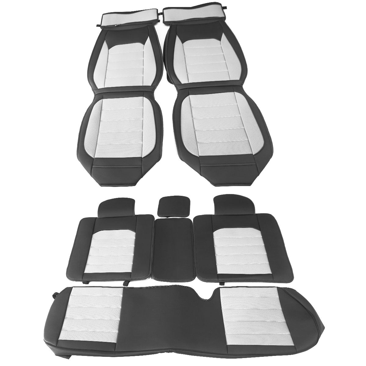 2007-2025 Jeep Wrangler JK JL Leather Car Seat Cover w/ Pocket