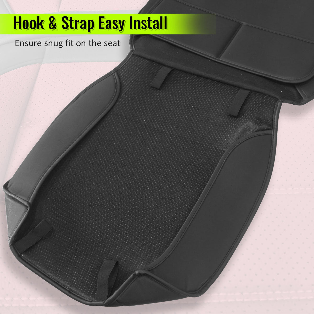 2007-2025 Jeep Wrangler JK JL Leather Car Seat Cover w/ Pocket