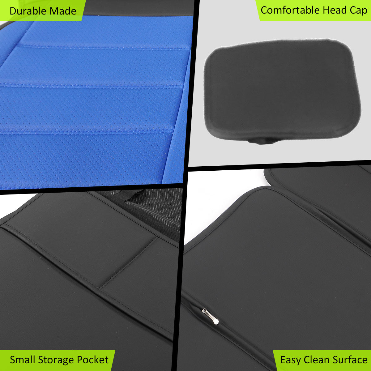 2007-2025 Jeep Wrangler JK JL Leather Car Seat Cover w/ Pocket