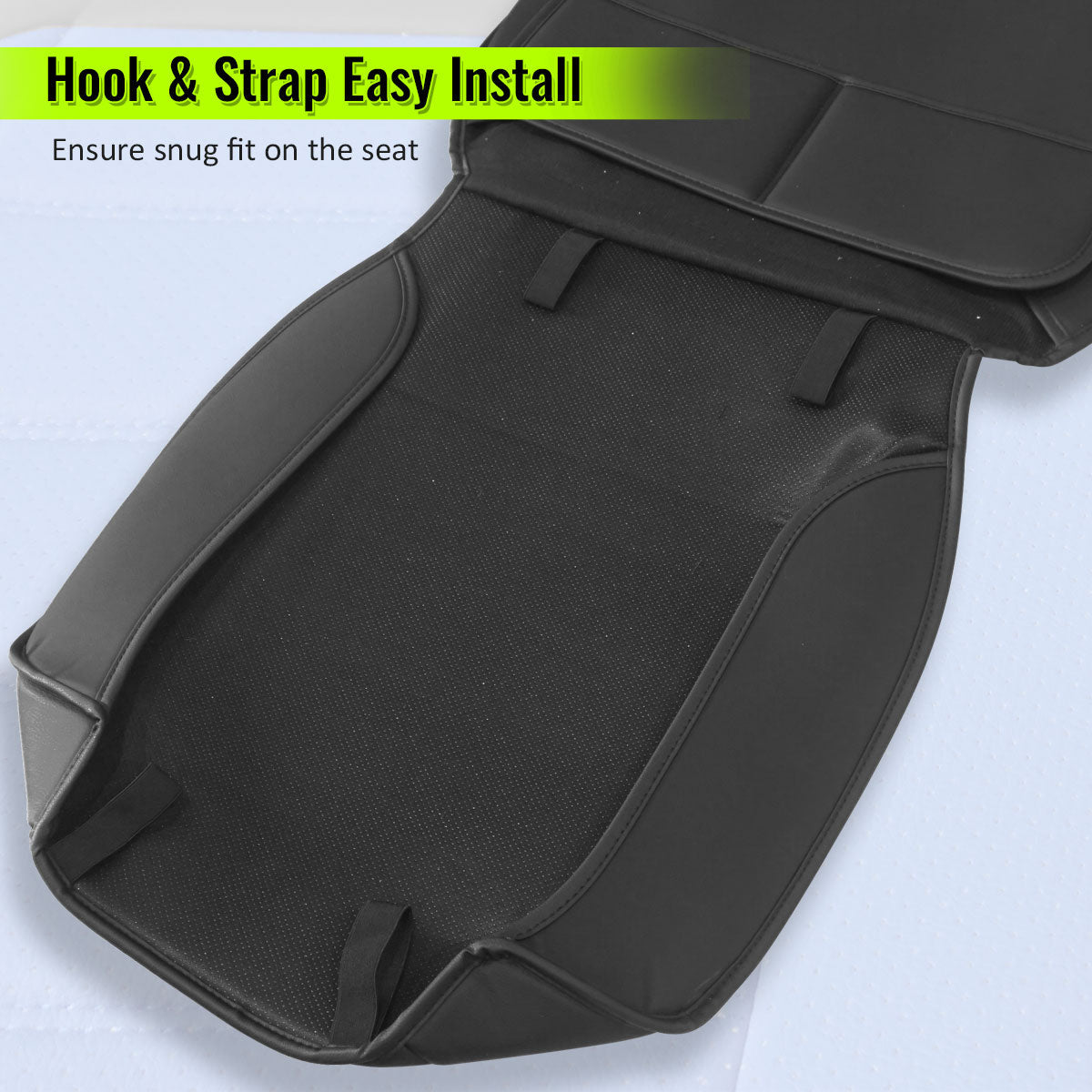 2007-2025 Jeep Wrangler JK JL Leather Car Seat Cover w/ Pocket