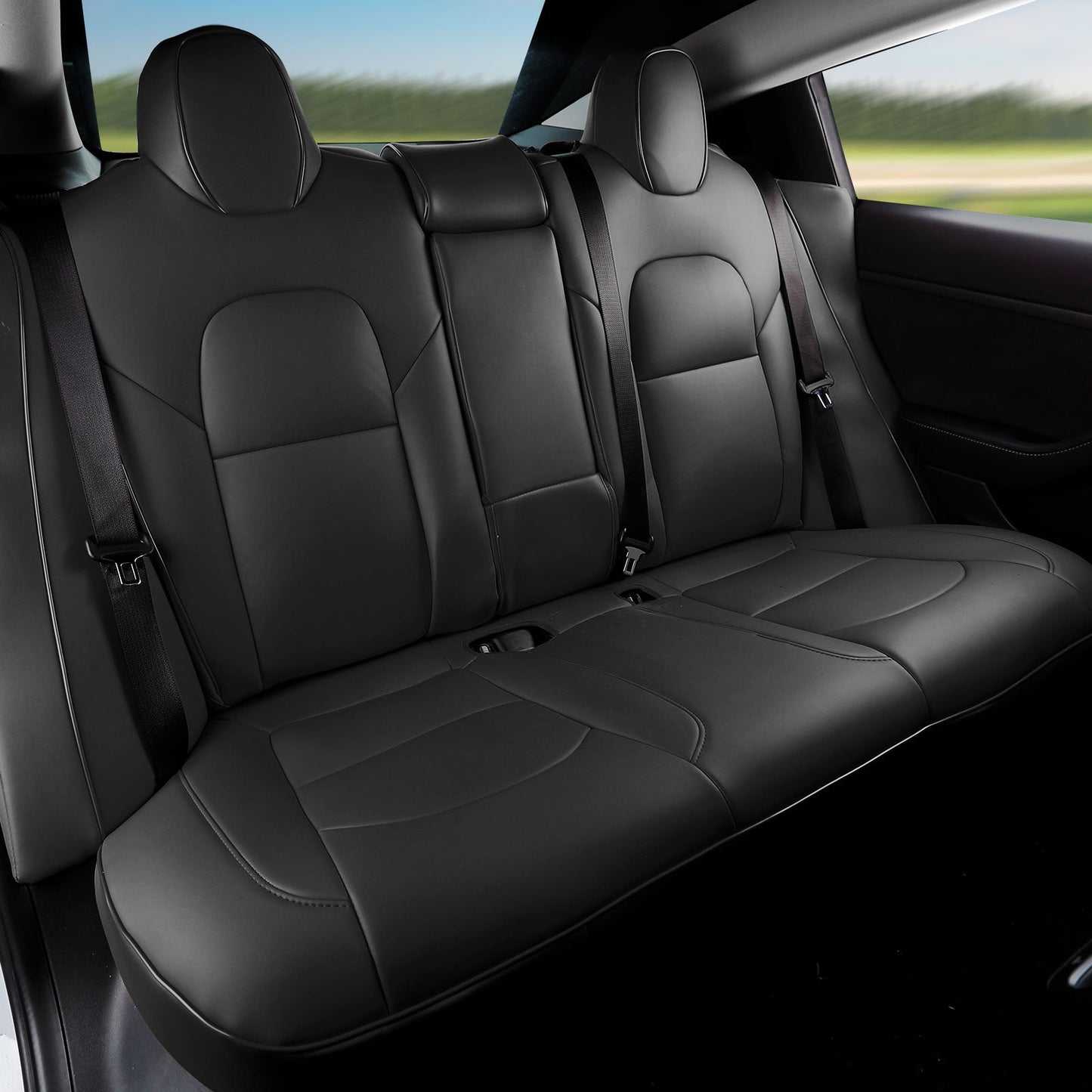 2017-2023 Tesla Model 3 Front Rear 5-Seat Seat Covers Leather