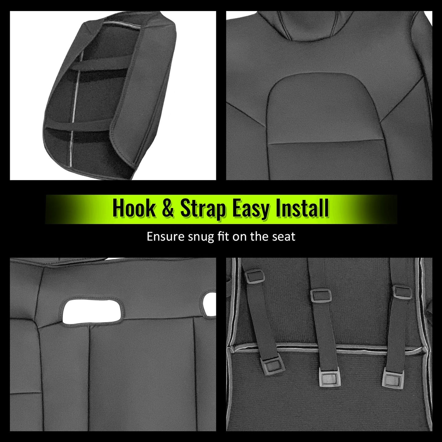 2017-2023 Tesla Model 3 Front Rear 5-Seat Seat Covers Leather
