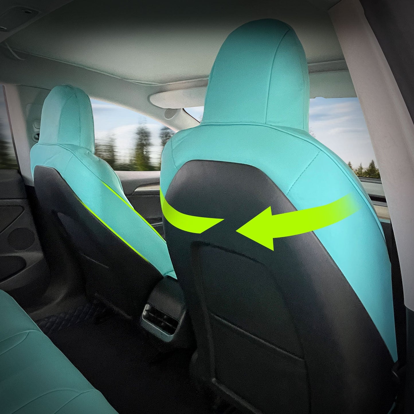 2017-2023 Tesla Model 3 Front Rear 5-Seat Seat Covers Leather