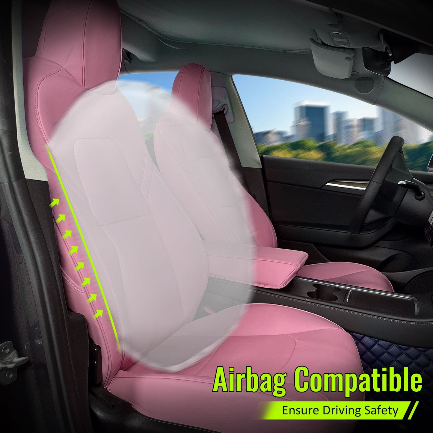 2017-2023 Tesla Model 3 Front Rear 5-Seat Seat Covers Leather
