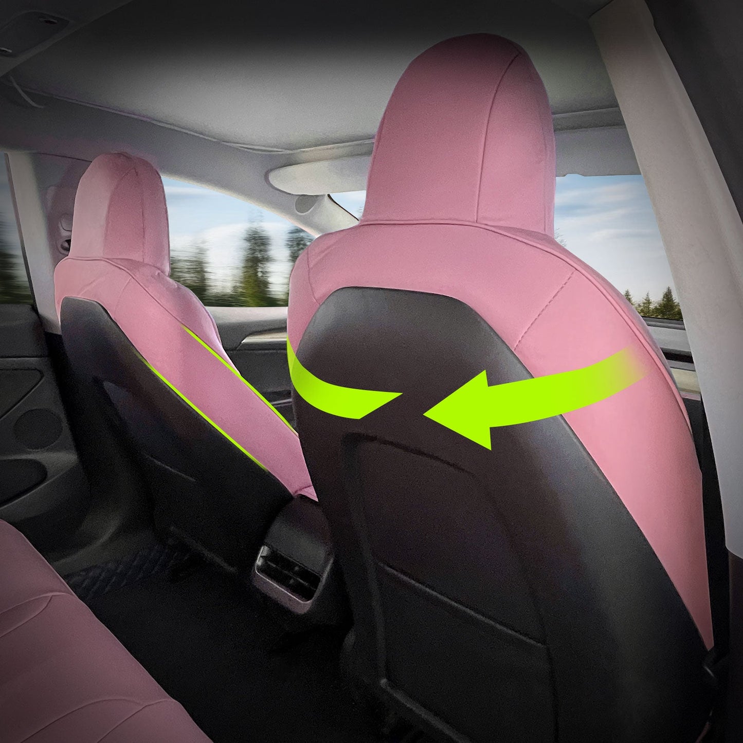 2017-2023 Tesla Model 3 Front Rear 5-Seat Seat Covers Leather