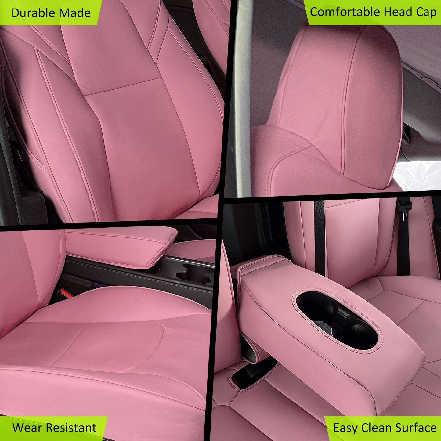 2017-2023 Tesla Model 3 Front Rear 5-Seat Seat Covers Leather
