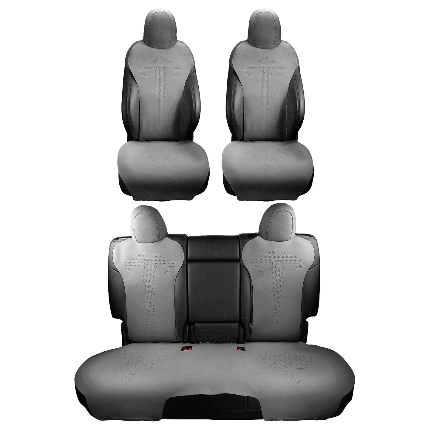 2017-2023 Tesla Model 3 Seat Covers Cushions V1 Suede Leather