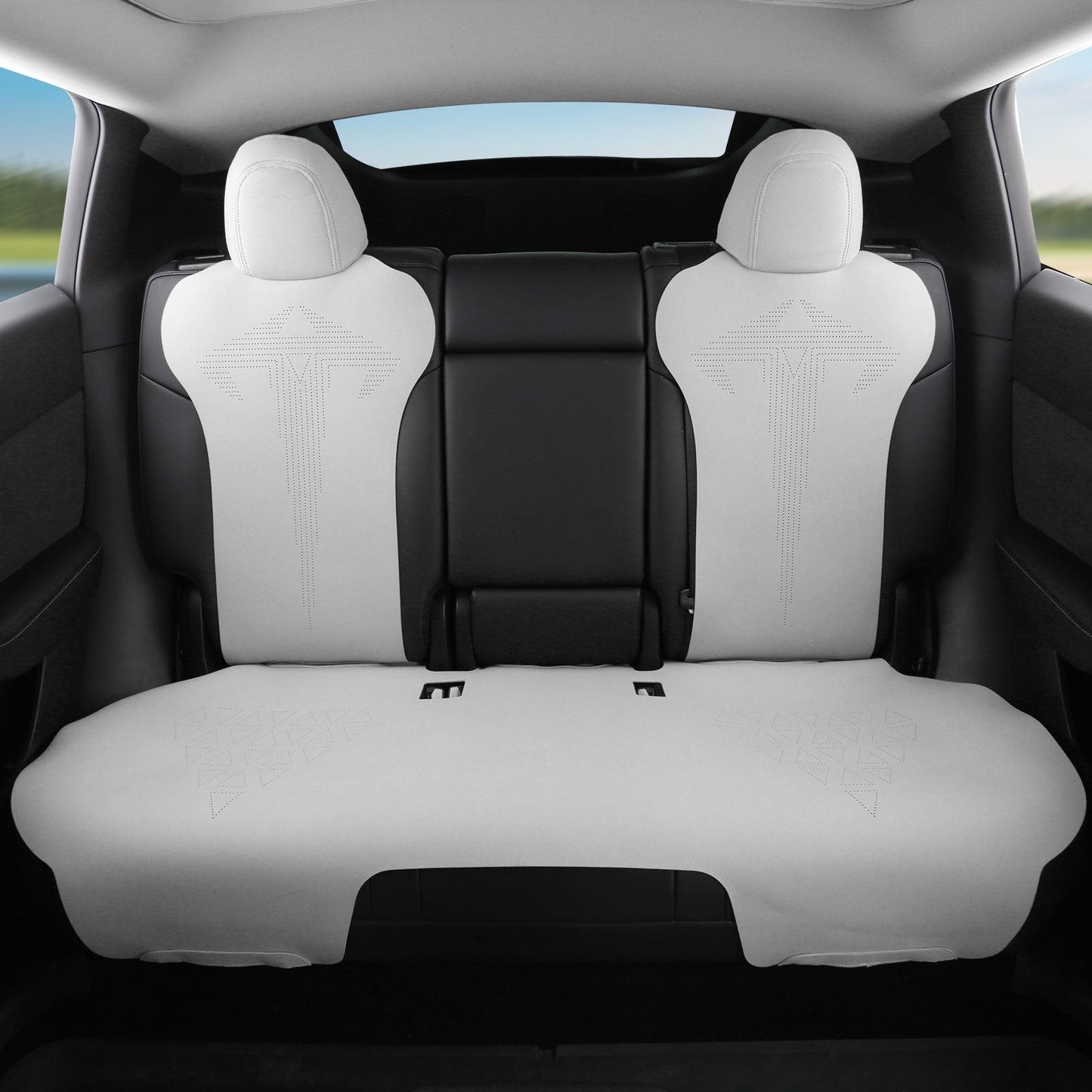 2017-2023 Tesla Model 3 Seat Covers Cushions V1 Suede Leather