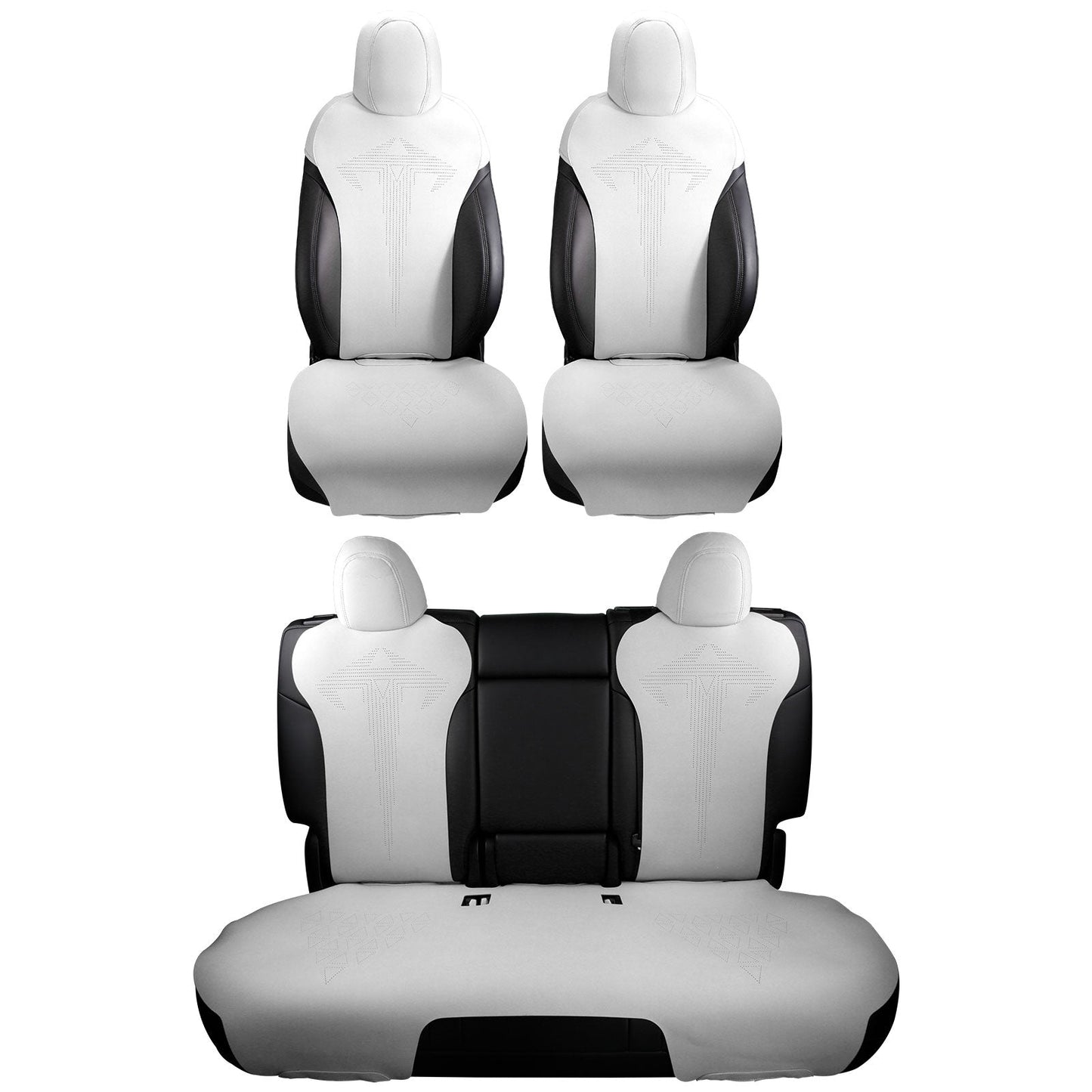 2017-2023 Tesla Model 3 Seat Covers Cushions V1 Suede Leather