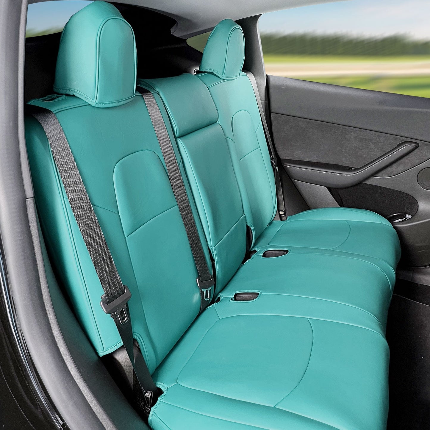 2020-2024 Tesla Model Y Front Rear 5-Seat Seat Covers Leather