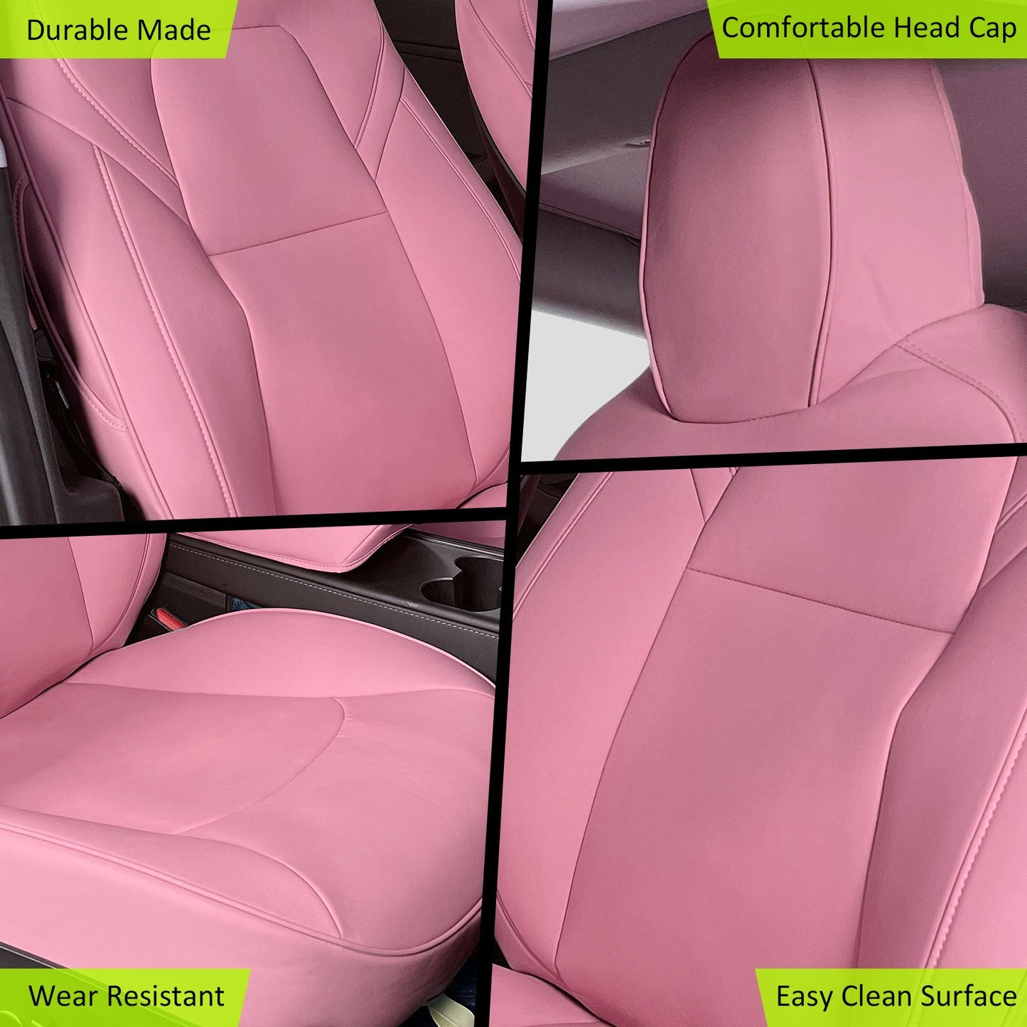 2020-2024 Tesla Model Y Front Rear 5-Seat Seat Covers Leather