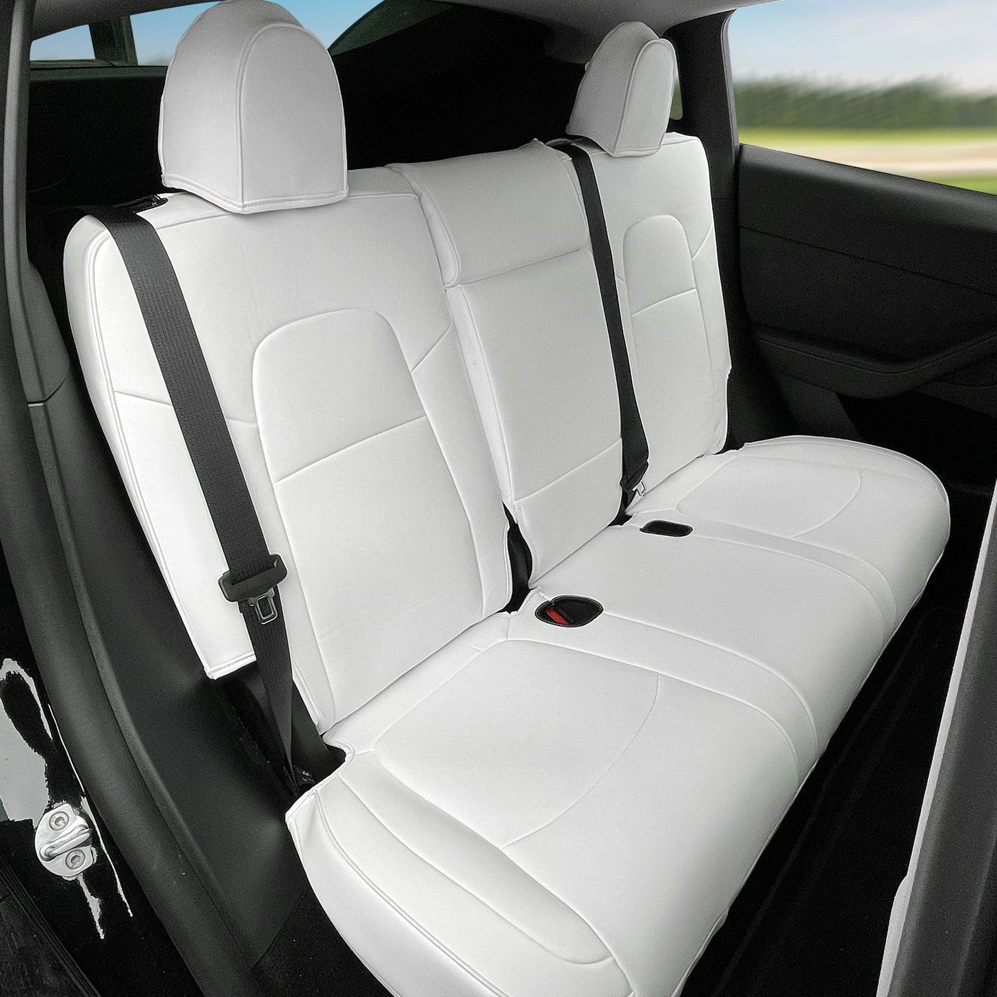 2020-2024 Tesla Model Y Front Rear 5-Seat Seat Covers Leather
