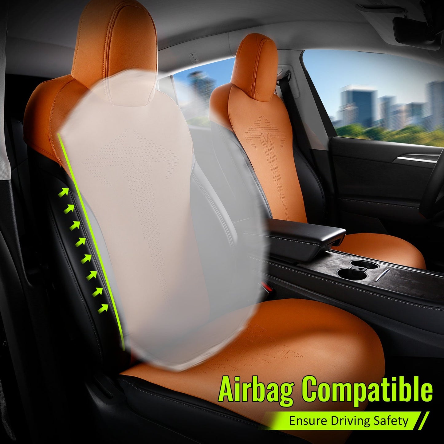 2020-2024 Tesla Model Y Seat Covers Cushions V1 Suede Leather