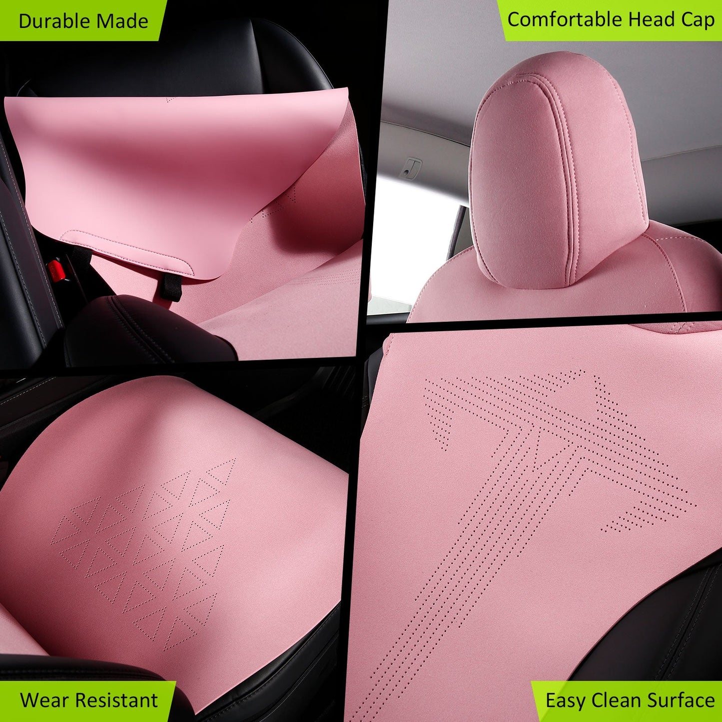 2020-2024 Tesla Model Y Seat Covers Cushions V1 Suede Leather