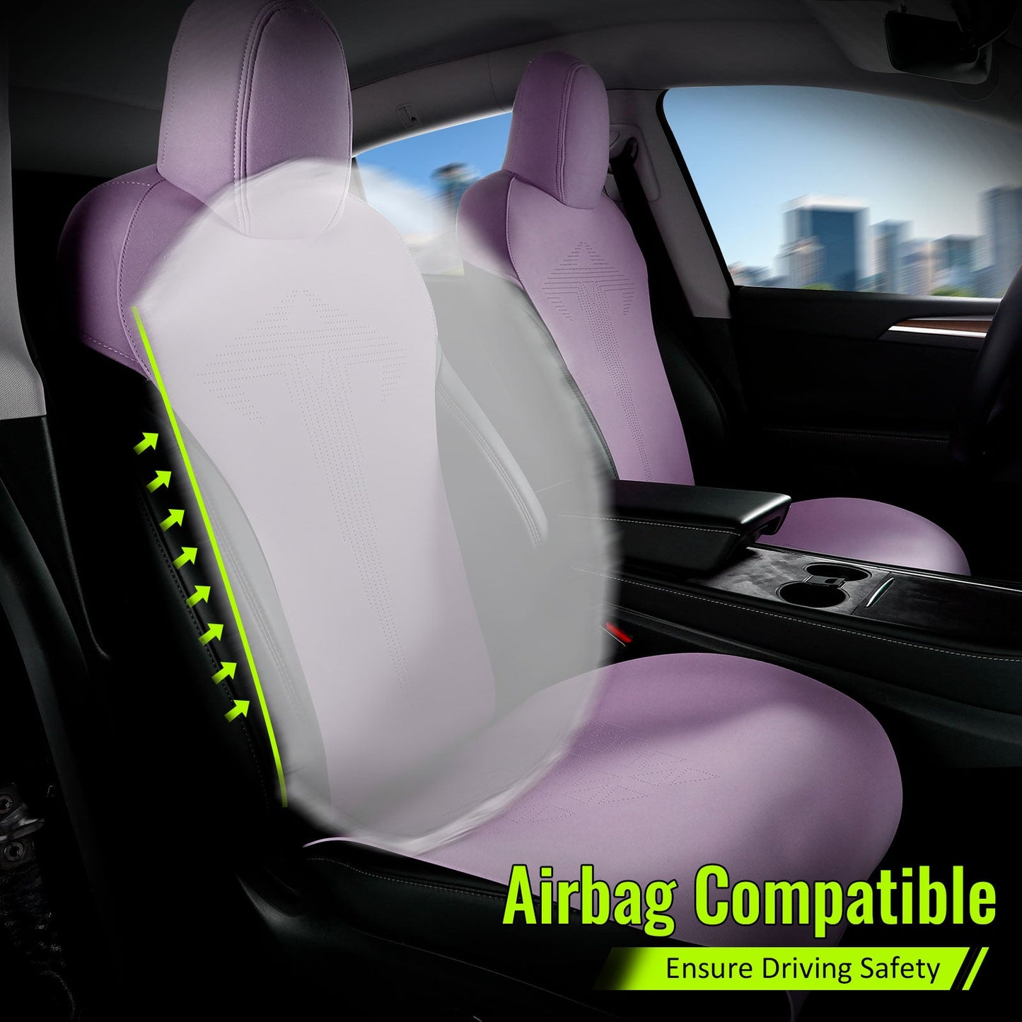 2020-2024 Tesla Model Y Seat Covers Cushions V1 Suede Leather