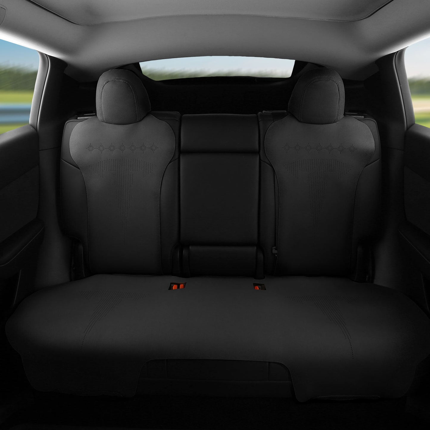 2020-2024 Tesla Model Y Seat Covers Cushions V2 Suede Leather