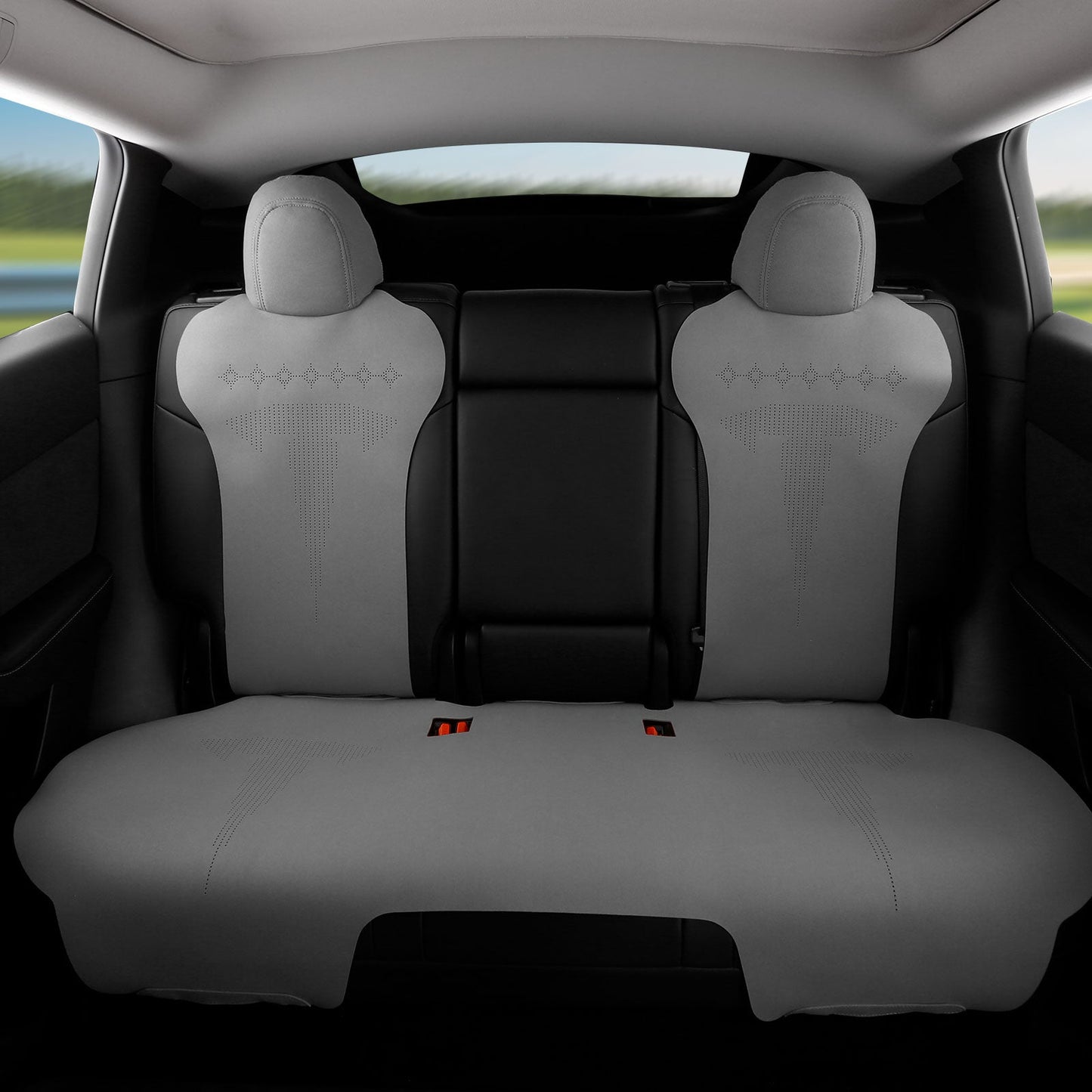 2020-2024 Tesla Model Y Seat Covers Cushions V2 Suede Leather