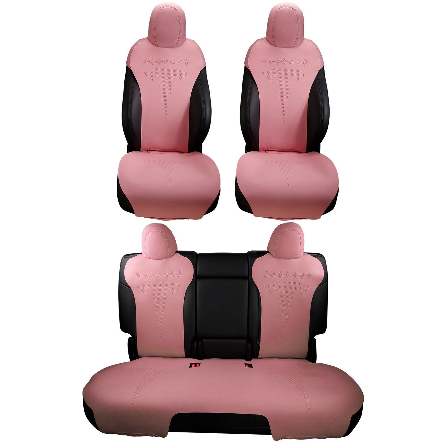 2020-2024 Tesla Model Y Seat Covers Cushions V2 Suede Leather