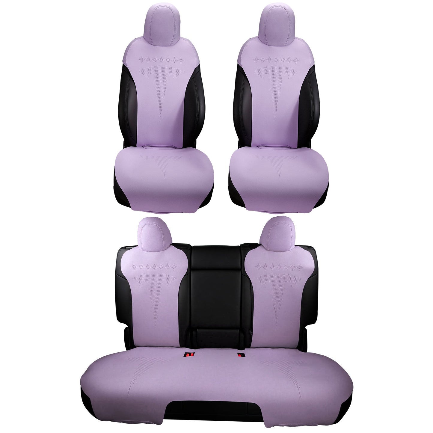 2020-2024 Tesla Model Y Seat Covers Cushions V2 Suede Leather