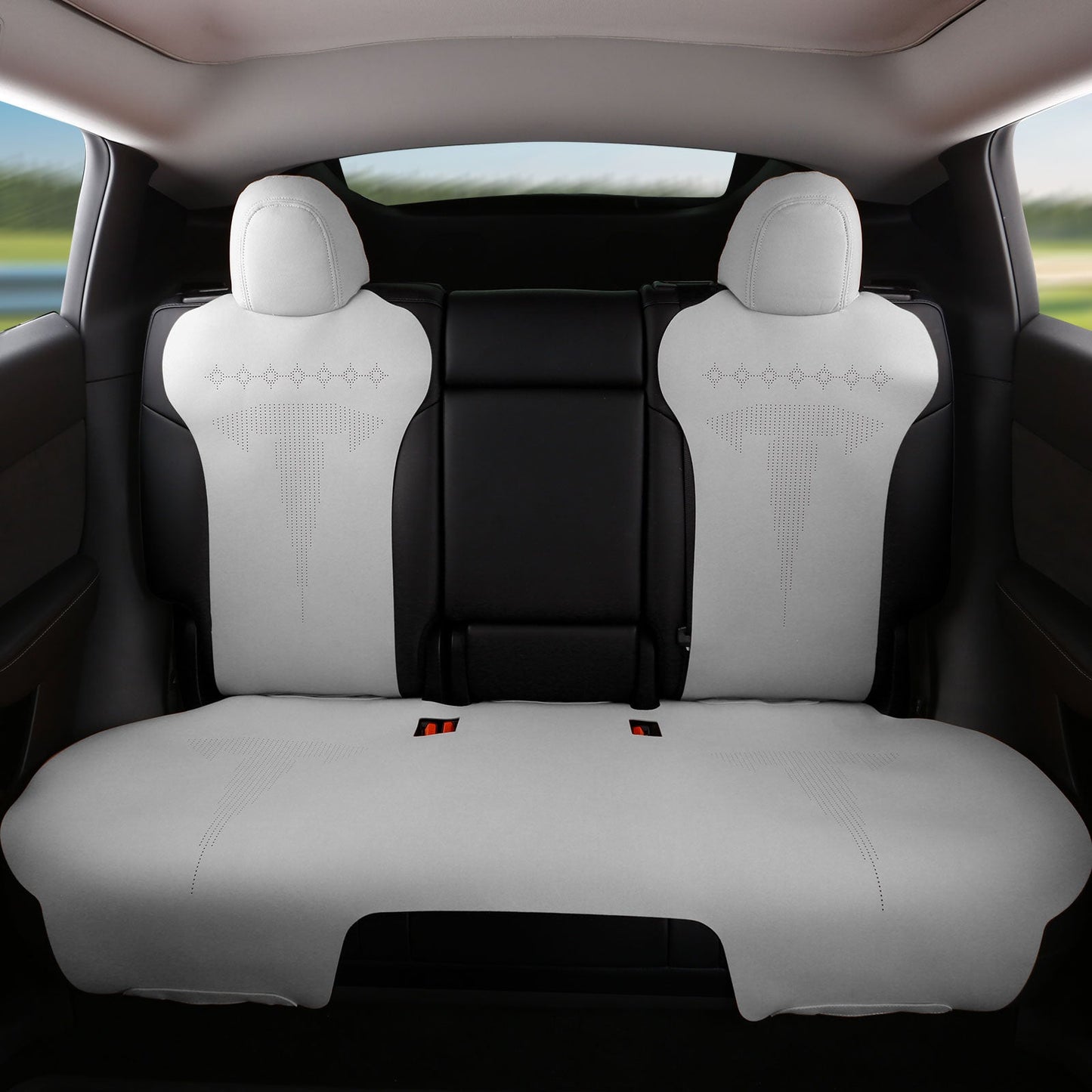 2020-2024 Tesla Model Y Seat Covers Cushions V2 Suede Leather