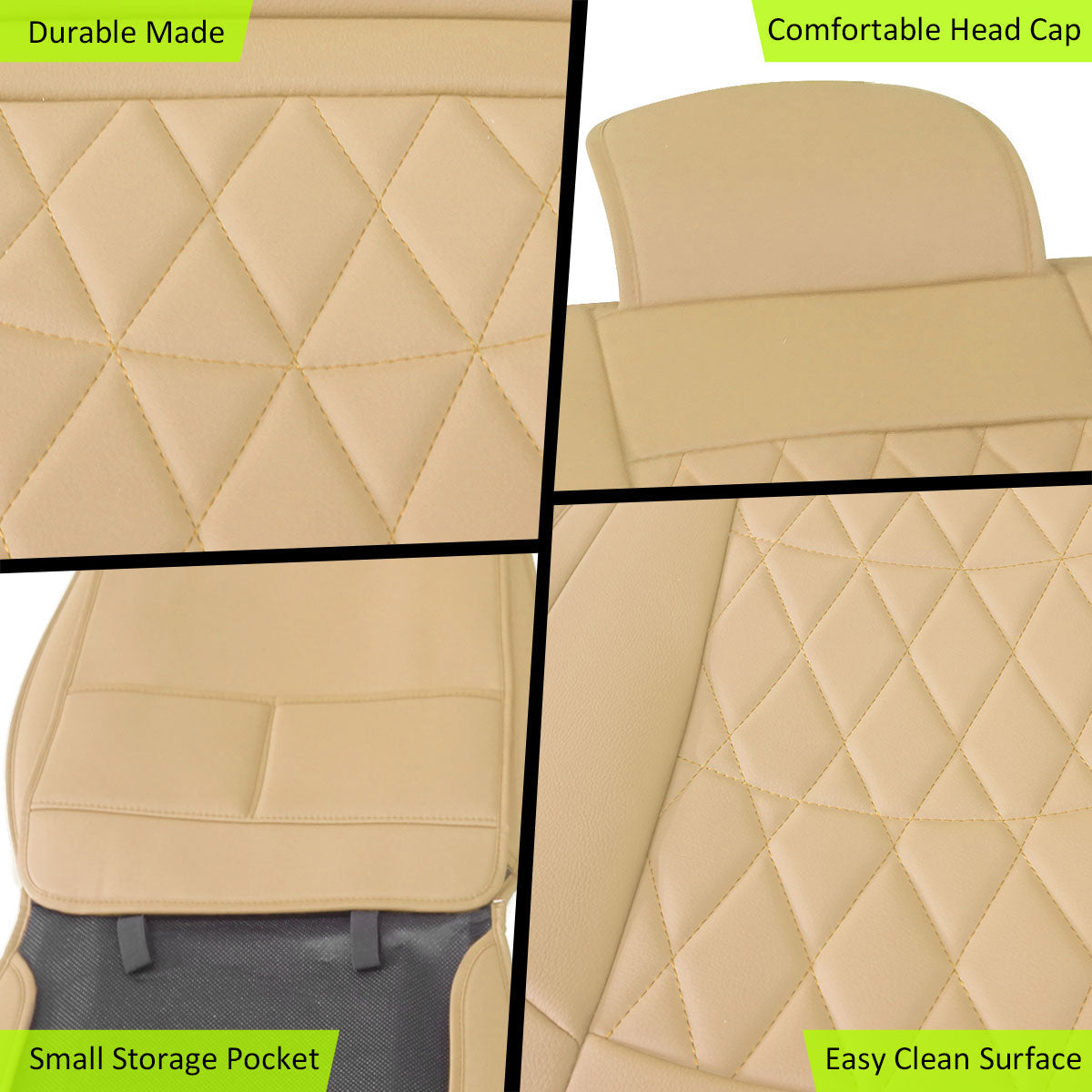 2005-2023 Toyota Tacoma Pickup 5 Seats Seat Covers PU Leather