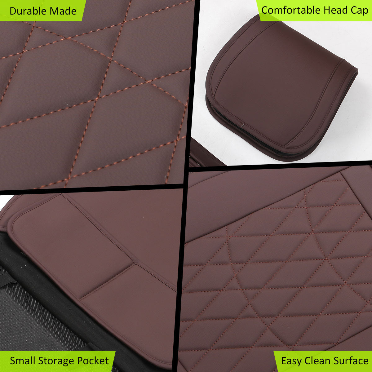 2005-2023 Toyota Tacoma Pickup 5 Seats Seat Covers PU Leather