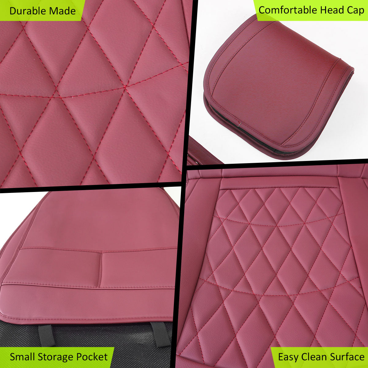 2005-2023 Toyota Tacoma Pickup 5 Seats Seat Covers PU Leather