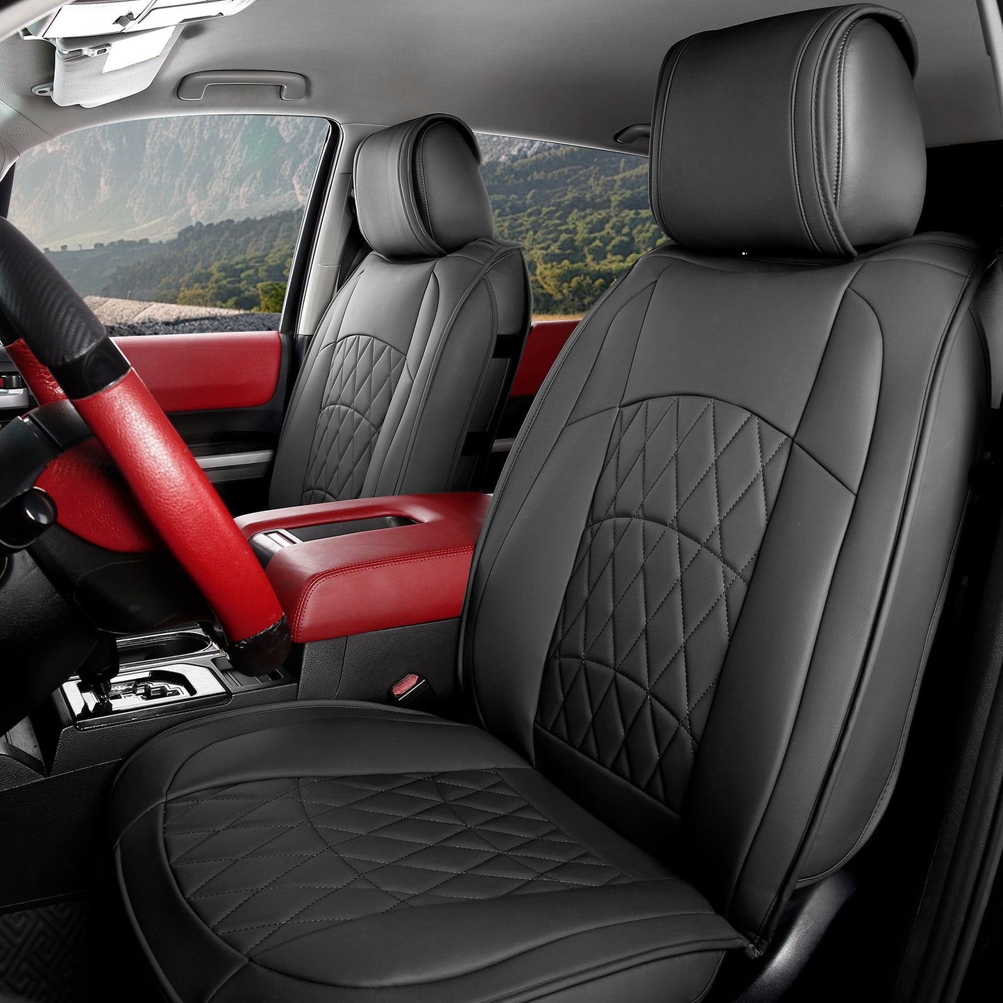 2008-2023 Toyota Tundra Pickup 5-Seat Seat Covers PU Leather