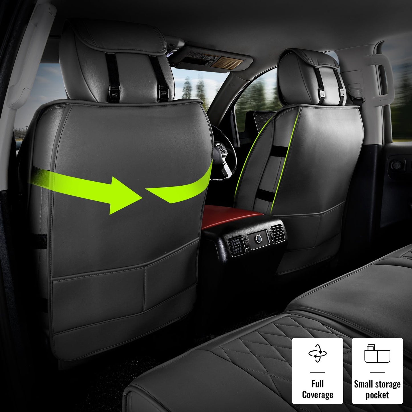 2008-2023 Toyota Tundra Pickup 5-Seat Seat Covers PU Leather