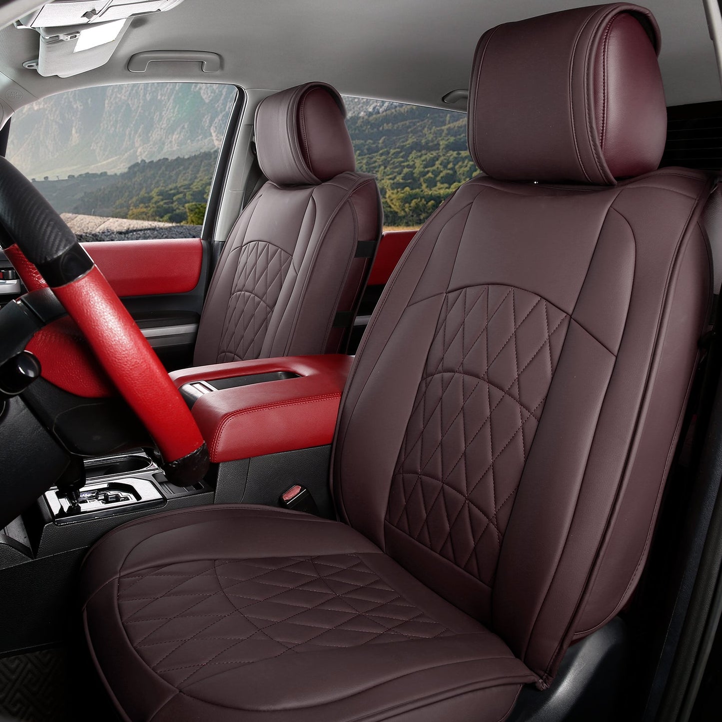 2008-2023 Toyota Tundra Pickup 5-Seat Seat Covers PU Leather