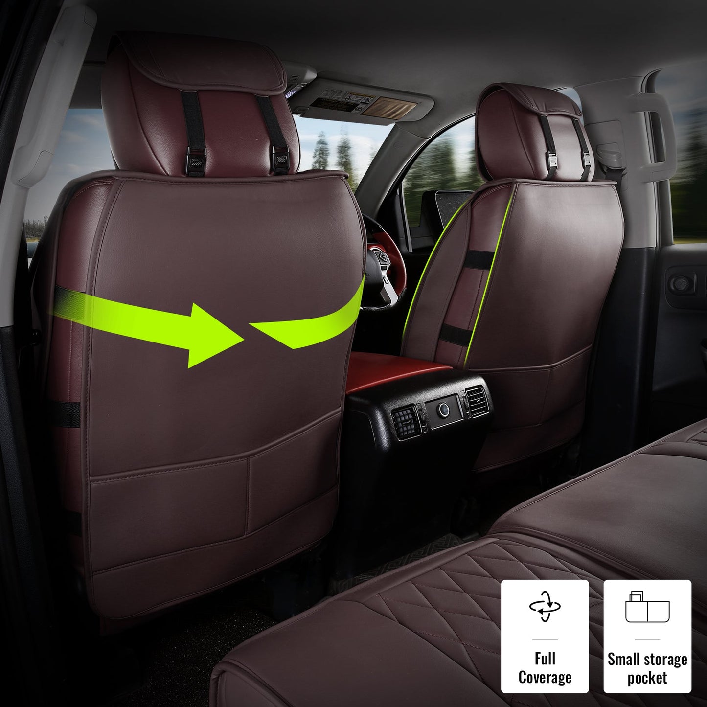 2008-2023 Toyota Tundra Pickup 5-Seat Seat Covers PU Leather