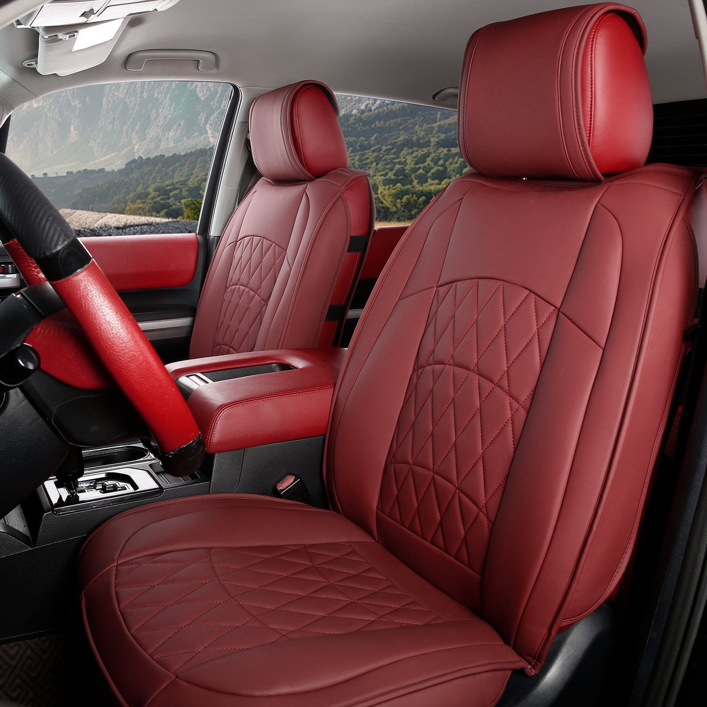 2008-2023 Toyota Tundra Pickup 5-Seat Seat Covers PU Leather