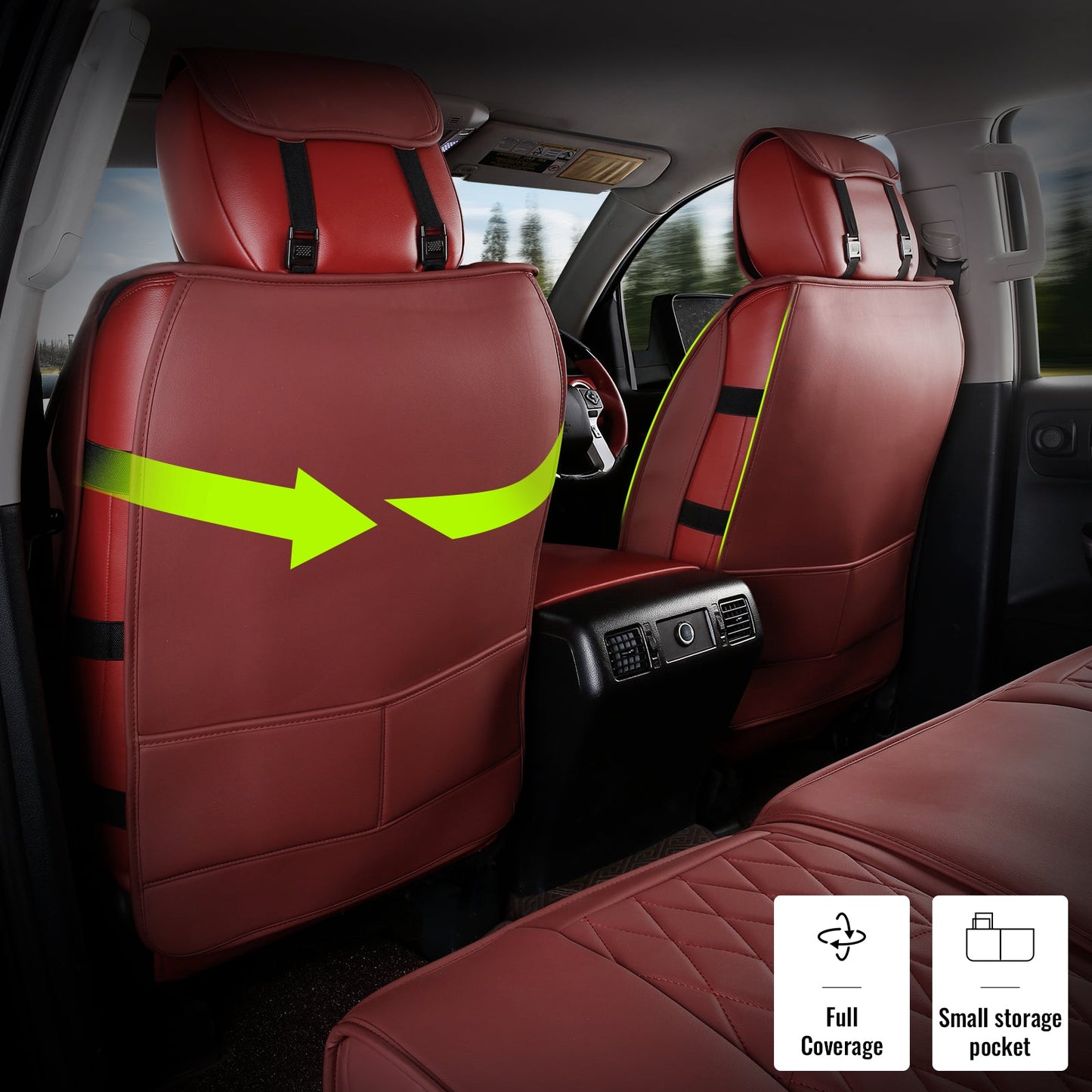 2008-2023 Toyota Tundra Pickup 5-Seat Seat Covers PU Leather