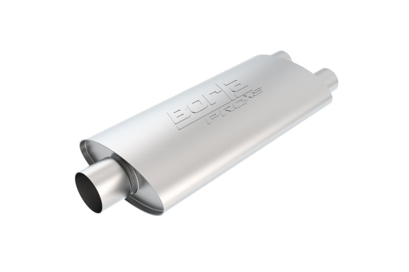 Borla Pro-XS 2.5in Tubing 19in x 4in x 9.5in Oval Center/Dual Muffler 40348